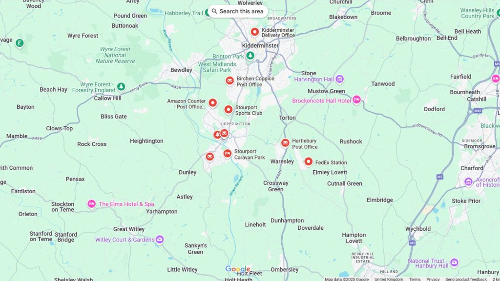 Local Roofers Area Map